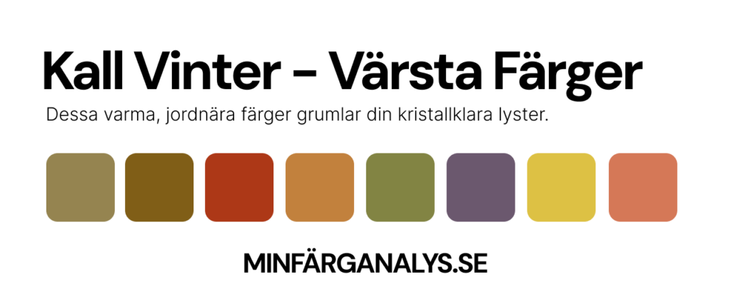 Värsta färgerna för Kall vinter